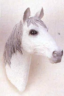 CLEARANCE...Frig Magnet Horse Head WHITE Resin Head Magnet