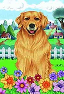 Large Flag Golden Retriever Dog Breed House Flag 28 x 40