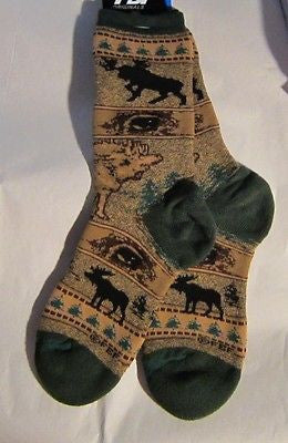 Wildlife Animal MOOSE EYES Adult Socks size Medium 6-11