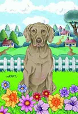 Small Flag Weimaraner Dog Breed Garden Size Flag made USA
