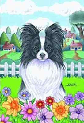 Large Flag Papillion Dog Breed House Flag 28 x 40