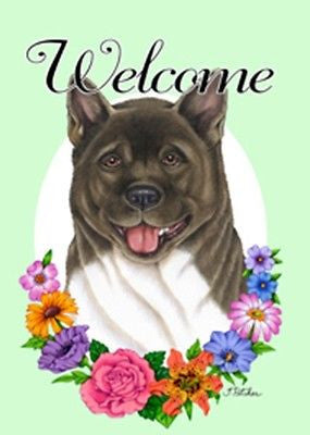 Small Flag Akita Dog Breed Welcome Small Garden Flag made USA