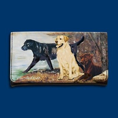 Wallet LABRADOR RETRIEVER Dog Breed Tri-fold Wallet Checkbook...Clearance  Priced