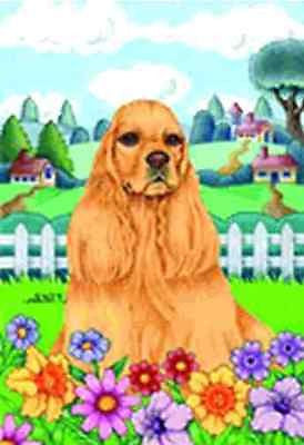 Small Flag Cocker Spaniel Dog Breed Garden Size Flag made USA