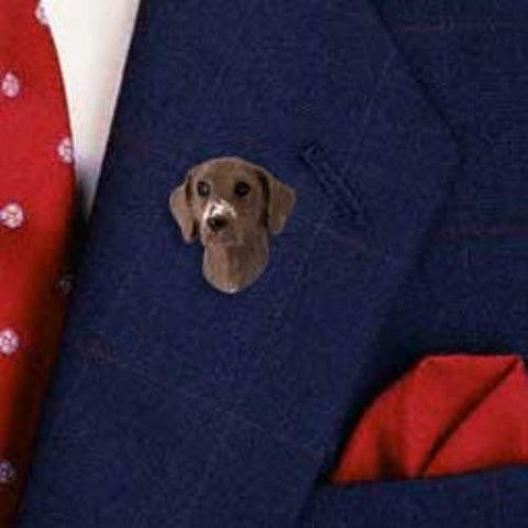 Resin Pin GERMAN SHORTHAIR Dog Head Resin Hat Pin Tietac Pin Jewelry