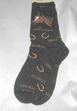 Horse Adult Socks HORSE WORDS Womens size Medium 6-10