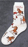 Horse Adult Socks HORSE CHORES Womens size Medium 6-10