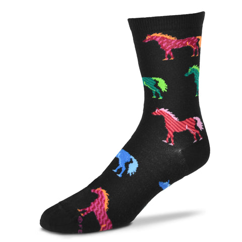 Horse Adult Socks RETRO HORSE Womens size Medium 6-10
