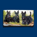 Wallet SCOTTISH TERRIER SCOTTIE Dog Breed Tri-fold Wallet Checkbook...Clearance Priced