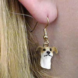 Dangle Style GREYHOUND TAN Dog Head Earrings Jewelry...Clearance Priced