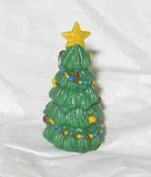 Craft Supply Miniature Decorated Painted CHRISTMAS TREE lot of 3 Pieces CLEARANC