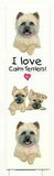 Paper Bookmark CAIRN TERRIER Pet Laminated Paper set of 2...Clearance Price