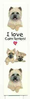 Paper Bookmark CAIRN TERRIER Pet Laminated Paper set of 2...Clearance Price