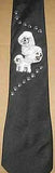 Mens Necktie BICHON FRISE Dog Breed Polyester Tie....Clearance Priced