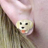 Post Style LAB RETRIEVER YELLOW Dog Post Earrings Jewelry...Clearance Priced