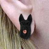 Post Style SCOTTISH TERRIER Resin Dog Post Earrings Jewelry...Clearance Priced