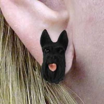 Post Style SCOTTISH TERRIER Resin Dog Post Earrings Jewelry...Clearance Priced