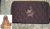 Belvah Quilted Fabric COCKER SPANIEL BUFF Dog Breed Zip Around Ladies Wallet