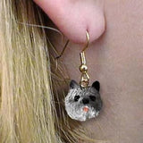 Dangle Style CAIRN TERRIER GRAY Dog Earrings Jewelry..Clearance Priced