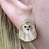 Post Style POODLE GRAY Resin Dog Post Earrings Jewelry...Clearance Priced