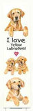 Paper Bookmark YELLOW LAB Pet Laminated set of 2...Clearance Price