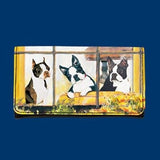 Wallet BOSTON TERRIER Dog Breed Ladies Wallet Checkbook Zippered Coin