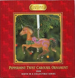 CLEARANCE..Breyer Horse 2008 PEPPERMINT TWIST Carousel Ornament 9th in Series