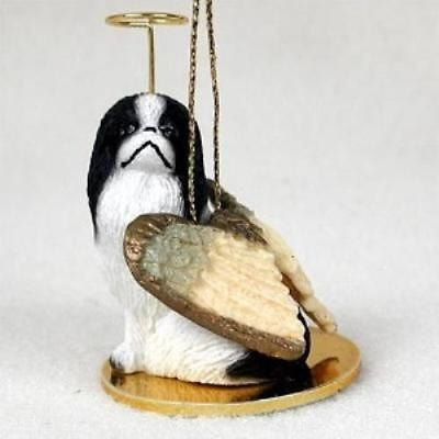 Small Angel JAPANESE CHIN B/W Dog Breed Angel Christmas Holiday Ornament