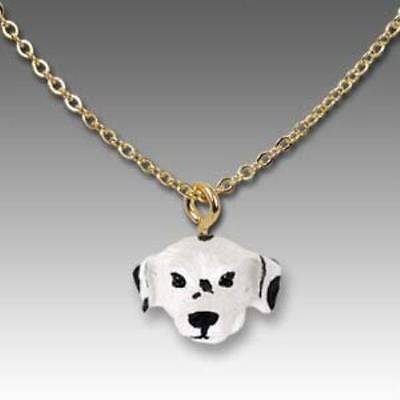 Dog on Chain DALMATIAN Resin Dog Necklace Pendant...Clearance Priced