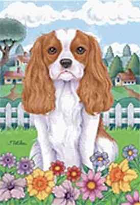 Large Flag Cavalier KIng Charles Dog Breed House Flag 28 x 40