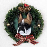 Wreath Xmas Ornament BOXER Dog Breed Christmas Ornament