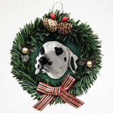 Wreath Xmas Ornament DALMATIAN Dog Breed Christmas Ornament