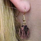 Dangle Style IRISH SETTER Dog Head Resin Earrings Jewelry...Clearance Priced