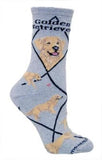 Adult Socks GOLDEN RETRIEVER Dog Breed Gray size Medium Made in USA