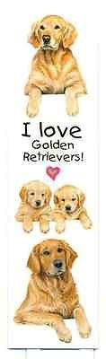 Paper Bookmark GOLDEN RETRIEVER Pet Laminated...Clearance Price