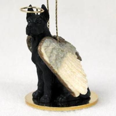 Small Angel GREAT DANE BLACK Dog Breed Angel Christmas Holiday Ornament