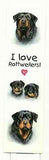 Paper Bookmark ROTTWEILER Pet Laminated Paper set of 2...Clearance Price