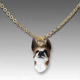 Dog on Chain BOXER BRINDLE Resin Dog Necklace ...Clearance PricedPendant