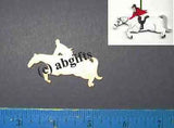Craft Supply Small ENGLISH Horse/Rider Unfinished Wood Cutout 1/8" LOT of 6 pcs CLEARANCE SALE