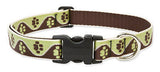 Lupine 1" wide MUD PUPPY Adjustable Dog Collar 18-31" RETIRED PATTERN
