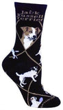 Adult Socks JACK RUSSELL TERRIER Dog Breed Black size Medium Made in USA