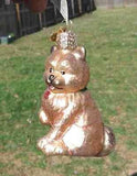 Old World Christmas CAIRN TERRIER Blown Glass Ornament CLEARANCE PRICED