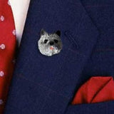 Resin Pin CAIRN TERRIER GRAY Dog Hat Pin Tietac Pin Jewelry...Clearance Priced