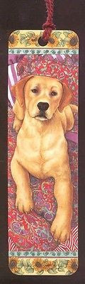 QA YELLOW LAB Dog Bookmark w/tassel set of 2 Clearance Price