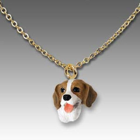 Dog on Chain BEAGLE Resin Dog Head Necklace Jewelry Pendant...Clearance Priced