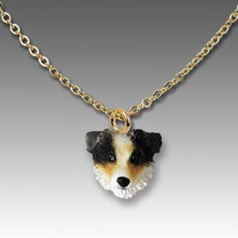 Dog on Chain AUSTRALIAN SHEPHERD Dog Necklace Pendant...Clearance Priced