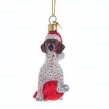 Glass Ornament GERMAN SHORTHAIR w/Holiday Bulb Dog Christmas Retired