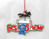 BEST OF SHOW Horse Jumper Christmas Ornament...Clearance Priced