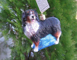 Old World Christmas BERNESE MOUNTAIN DOG Glass Dog Ornament w/OldWC box