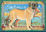 Ten Cards Pack MASTIFF Dog Breed Christmas Cards USA made